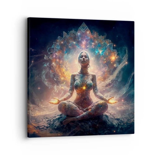 Canvastavla - Bild på duk - Flöde av god energi - 30x30 cm