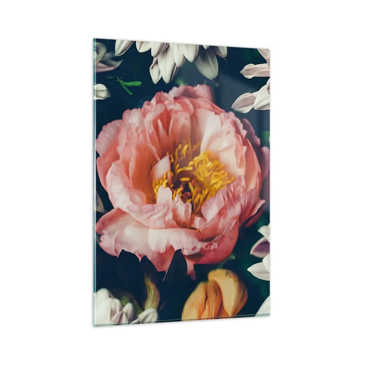 Glastavla - Bild på glas - Med barockprakt - 80x120 cm