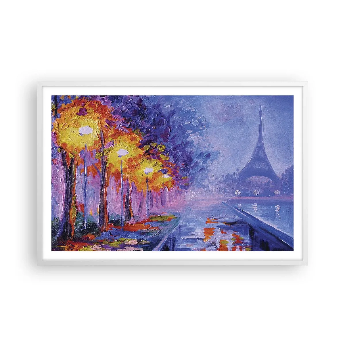Affisch i vit ram - Drömpromenad - 91x61 cm