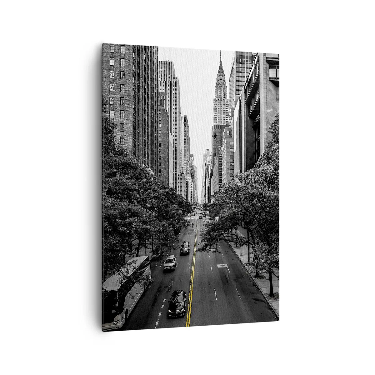 Canvastavla - Bild på duk - En morgon i New York - 70x100 cm