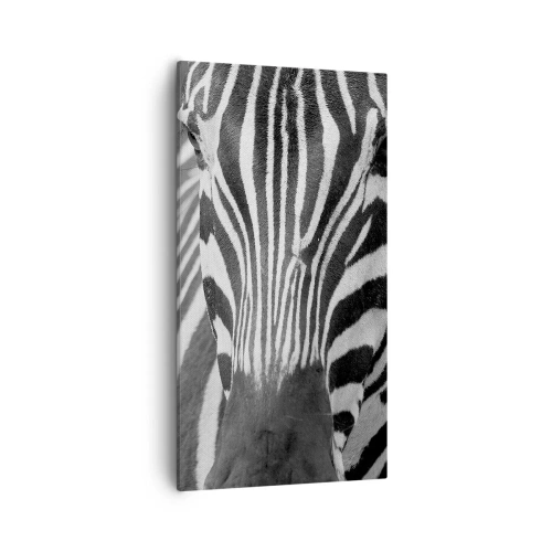 Canvastavla - Bild på duk - Världen är svart-vit - 55x100 cm