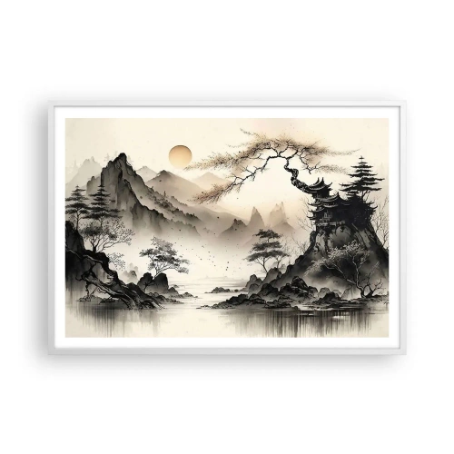 Affisch i vit ram - Orientens unika charm - 100x70 cm