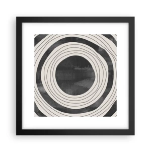 Affisch i svart ram - I själva kärnan - 30x30 cm