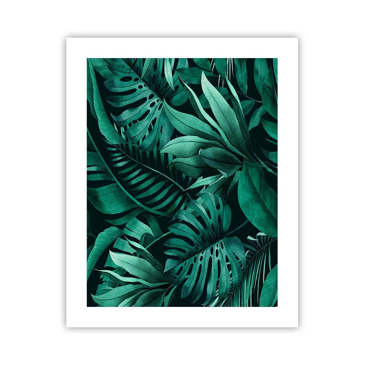 Affisch - Tropiska grönskans djup - 40x50 cm