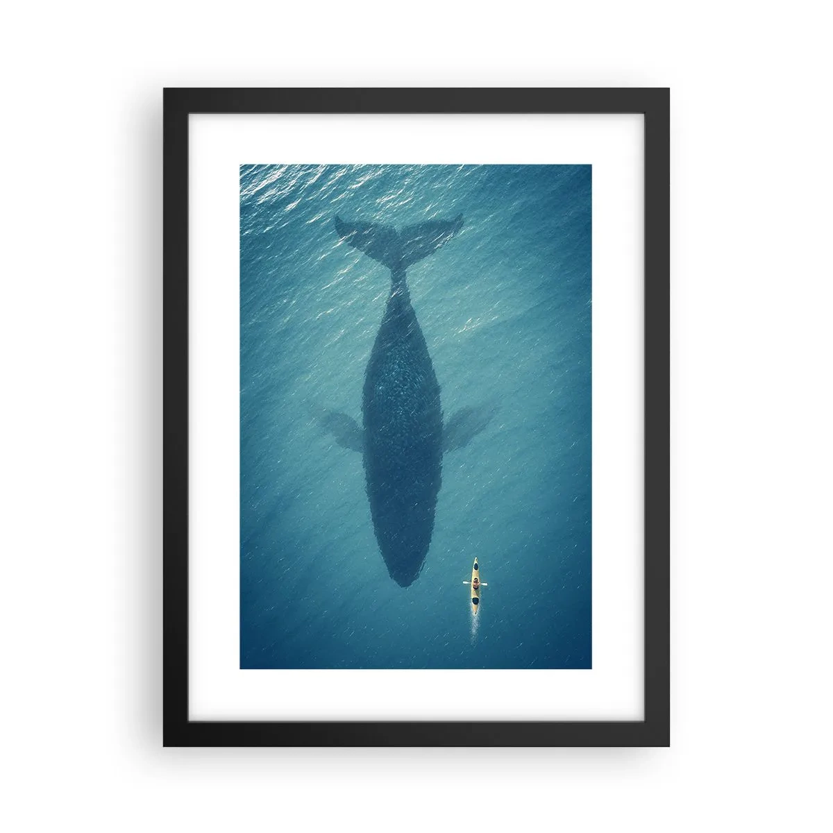 Affisch i svart ram - Möte på havet - 30x40 cm