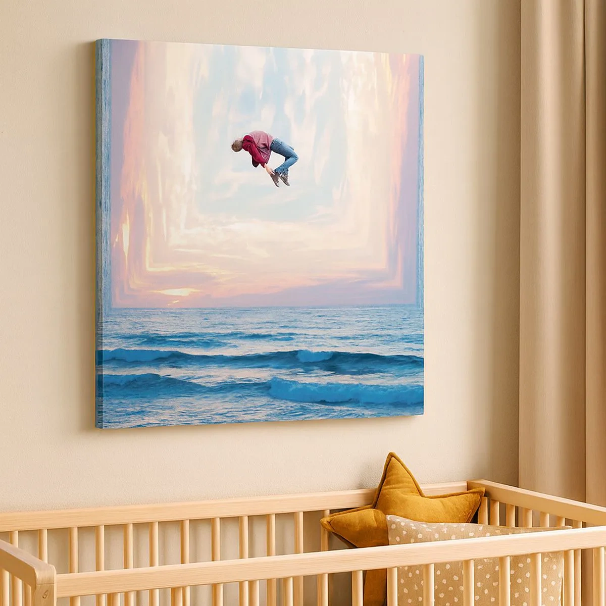 Canvastavla - Bild på duk - Till en annan dimension - 30x30 cm