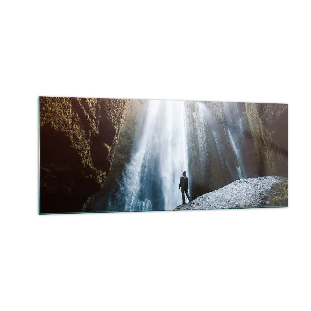 Glastavla - Bild på glas - Proportioner återställs - 100x40 cm