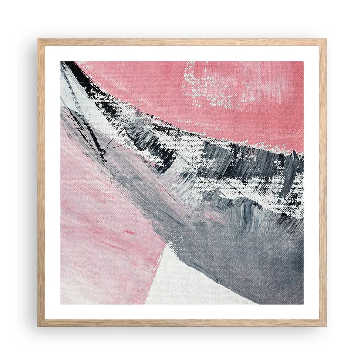 Affisch i ram av ljusek - Anpassad komposition - 60x60 cm