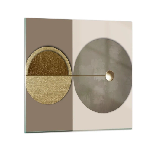 Glastavla - Bild på glas - Perfekt balans - 60x60 cm