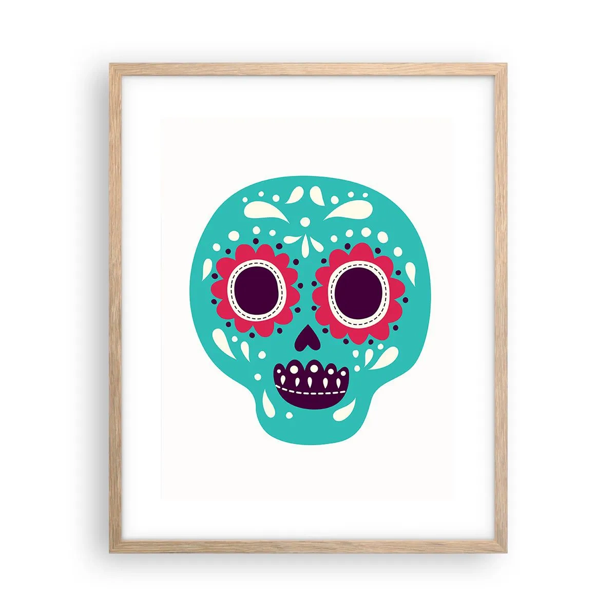 Affisch i ram av ljusek - Livet - nöje till döden - 40x50 cm