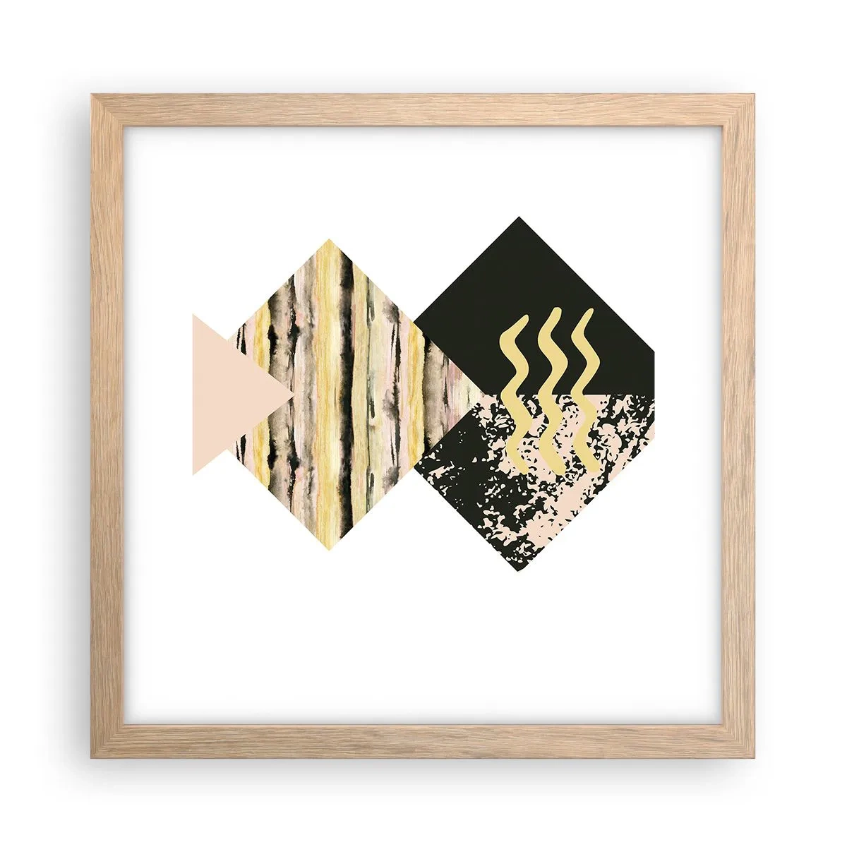 Affisch i ram av ljusek - Inte så enkelt - 30x30 cm