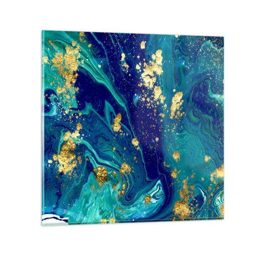 Glastavla - Bild på glas - Solflingor - 60x60 cm