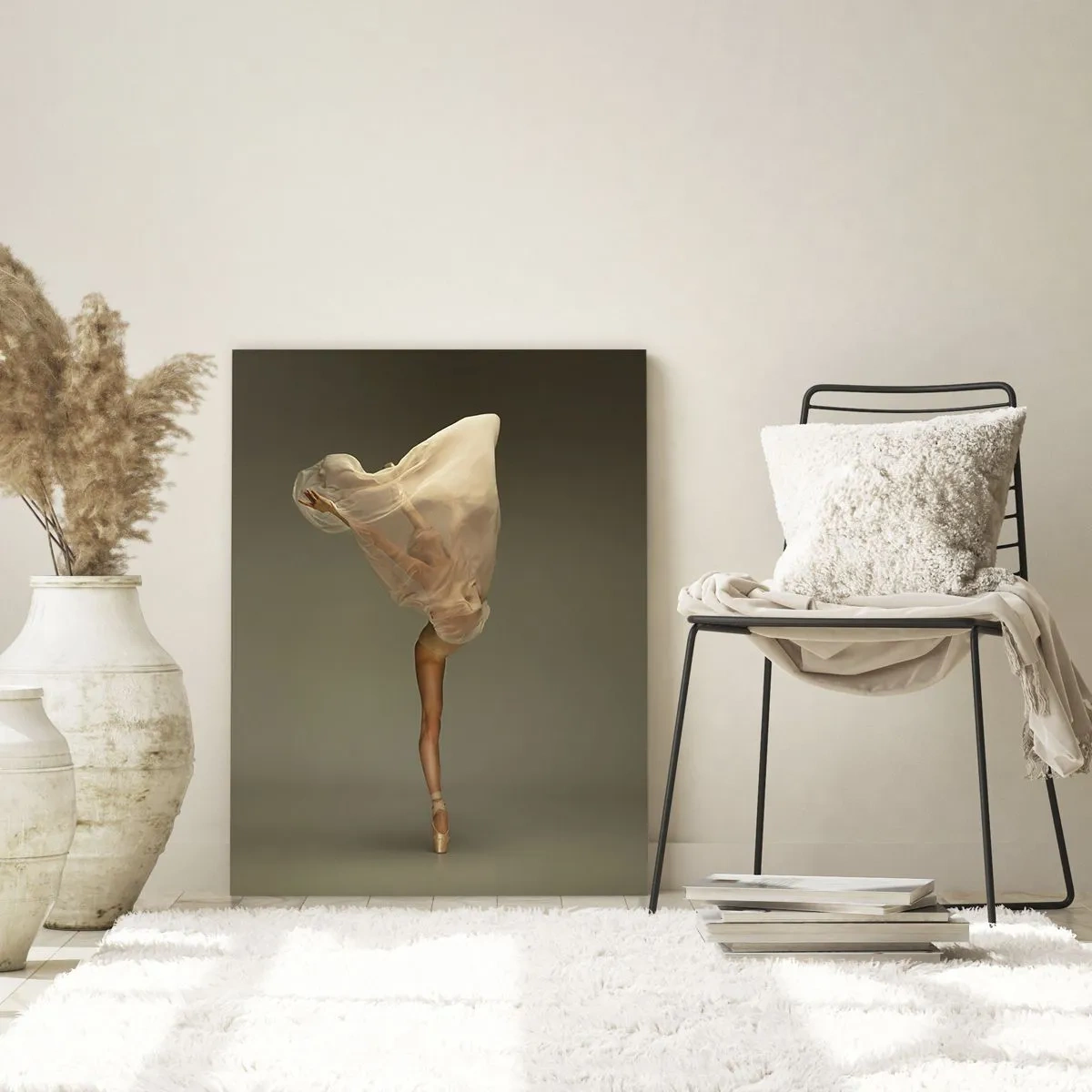 Glastavla - Bild på glas - Den lyfter snart - 50x70 cm