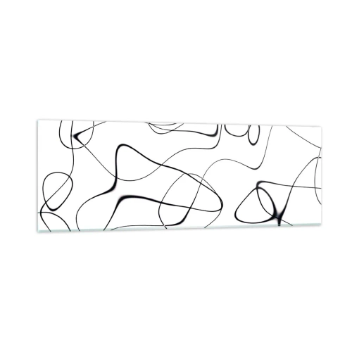 Glastavla - Bild på glas - Livets stigar, ödets tur - 90x30 cm