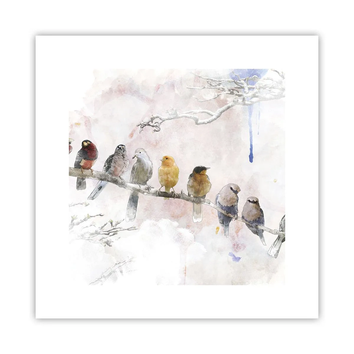 Affisch - Bevingat möte - 30x30 cm