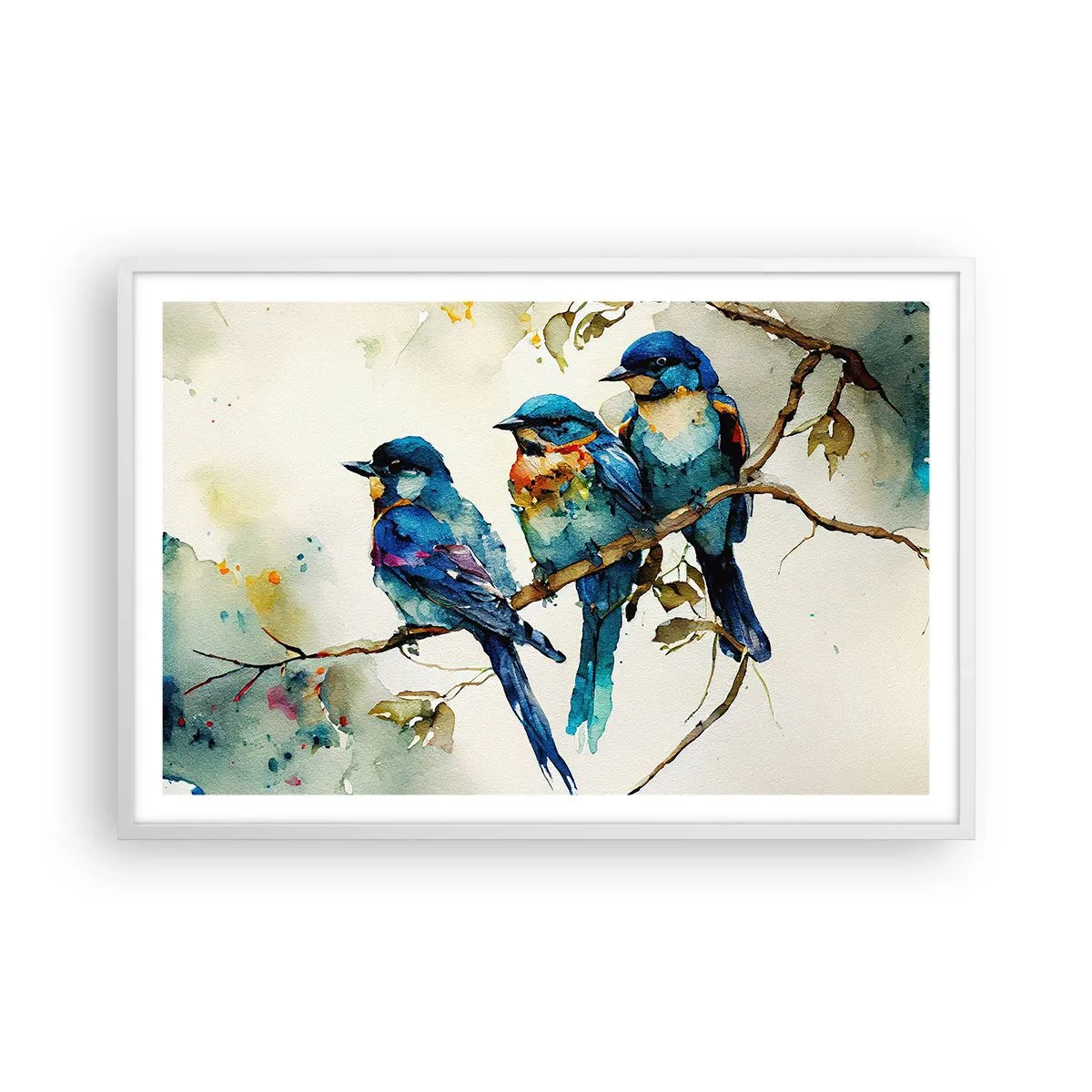 Affisch i vit ram - Sur? - 91x61 cm