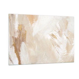 Glastavla - Bild på glas - Pastellfärgad komposition - 120x80 cm