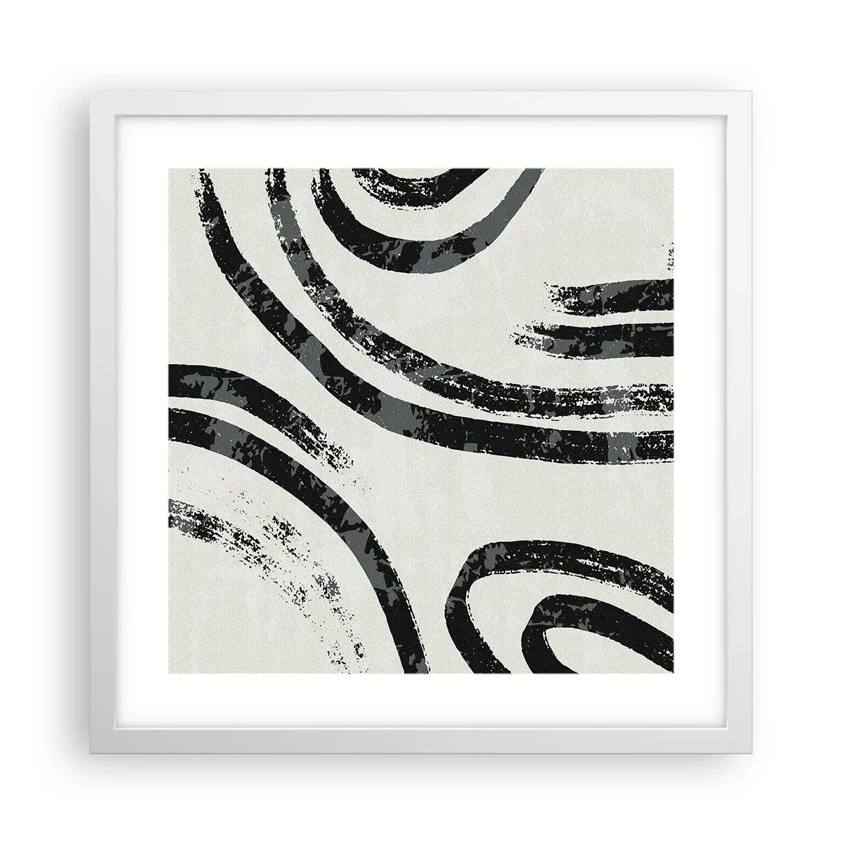 Affisch i vit ram - Halvstoppad - 40x40 cm