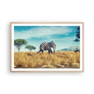 Affisch i ram av ljusek - Grått är ute - 91x61 cm