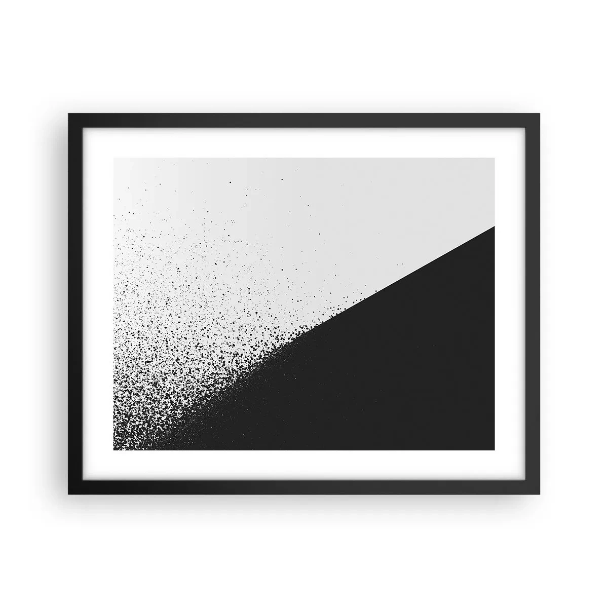 Affisch i svart ram - Snabbare, mer - 50x40 cm