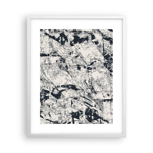 Affisch i vit ram - Motsatsernas interpenetration - 40x50 cm