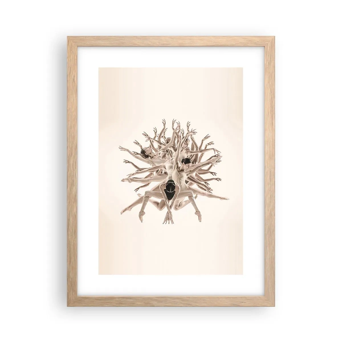 Affisch i ram av ljusek - Blommar i dansen - 30x40 cm