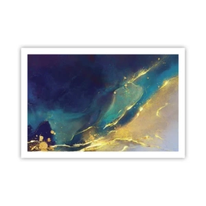 Affisch - Utspillt guld - 91x61 cm