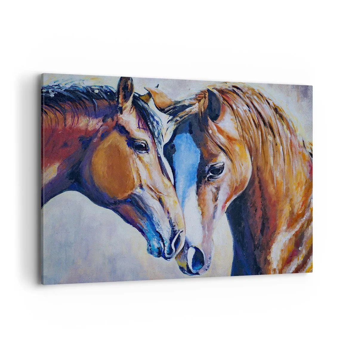 Canvastavla - Bild på duk - Är det vänskap? eller är det kärlek? - 100x70 cm