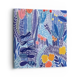Canvastavla - Bild på duk - Hawaii-trädgård - 30x30 cm