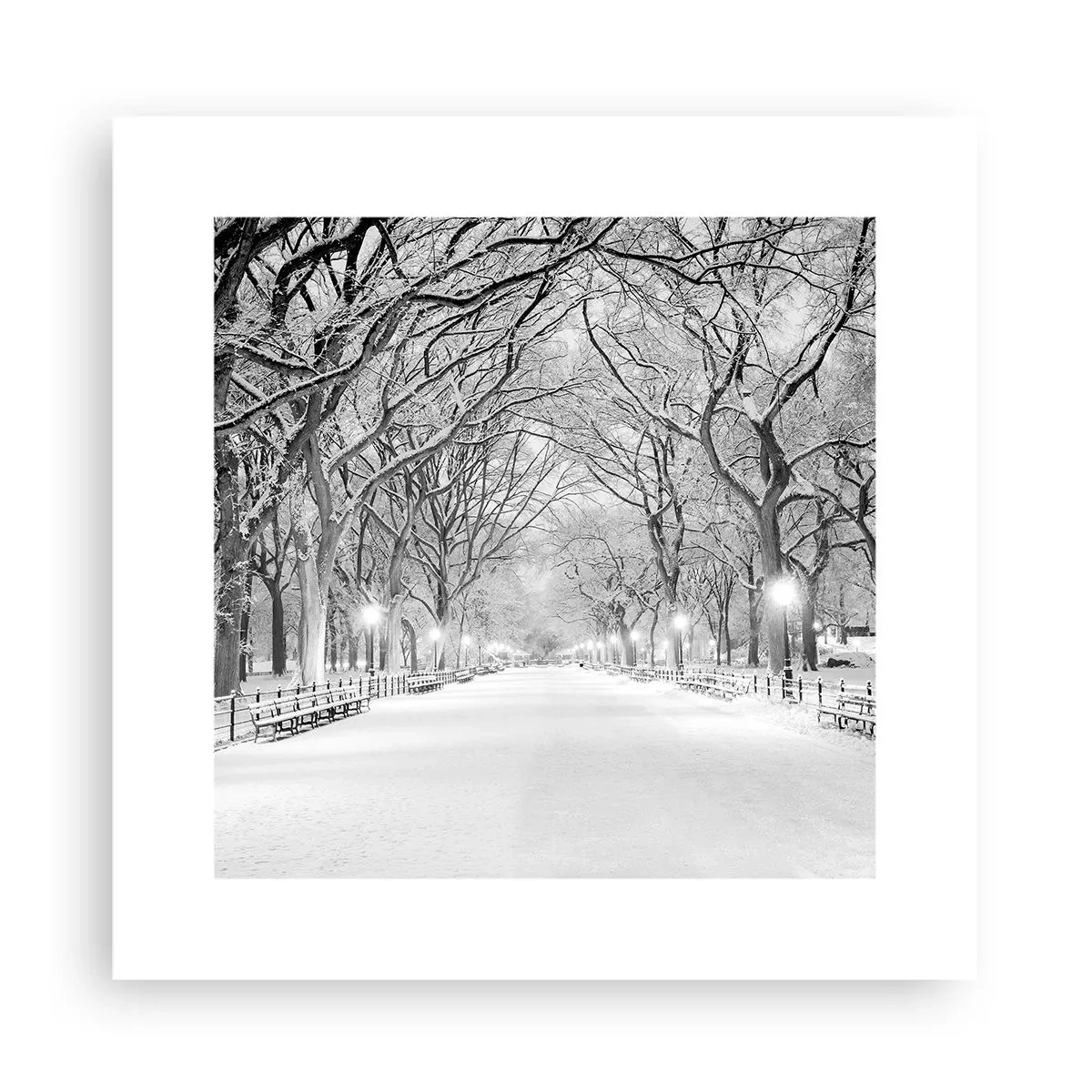 Affisch - De fyra årstiderna - vinter - 30x30 cm