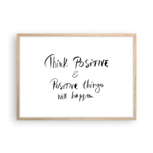 Affisch i ram av ljusek - Hur ska man leva? - 70x50 cm