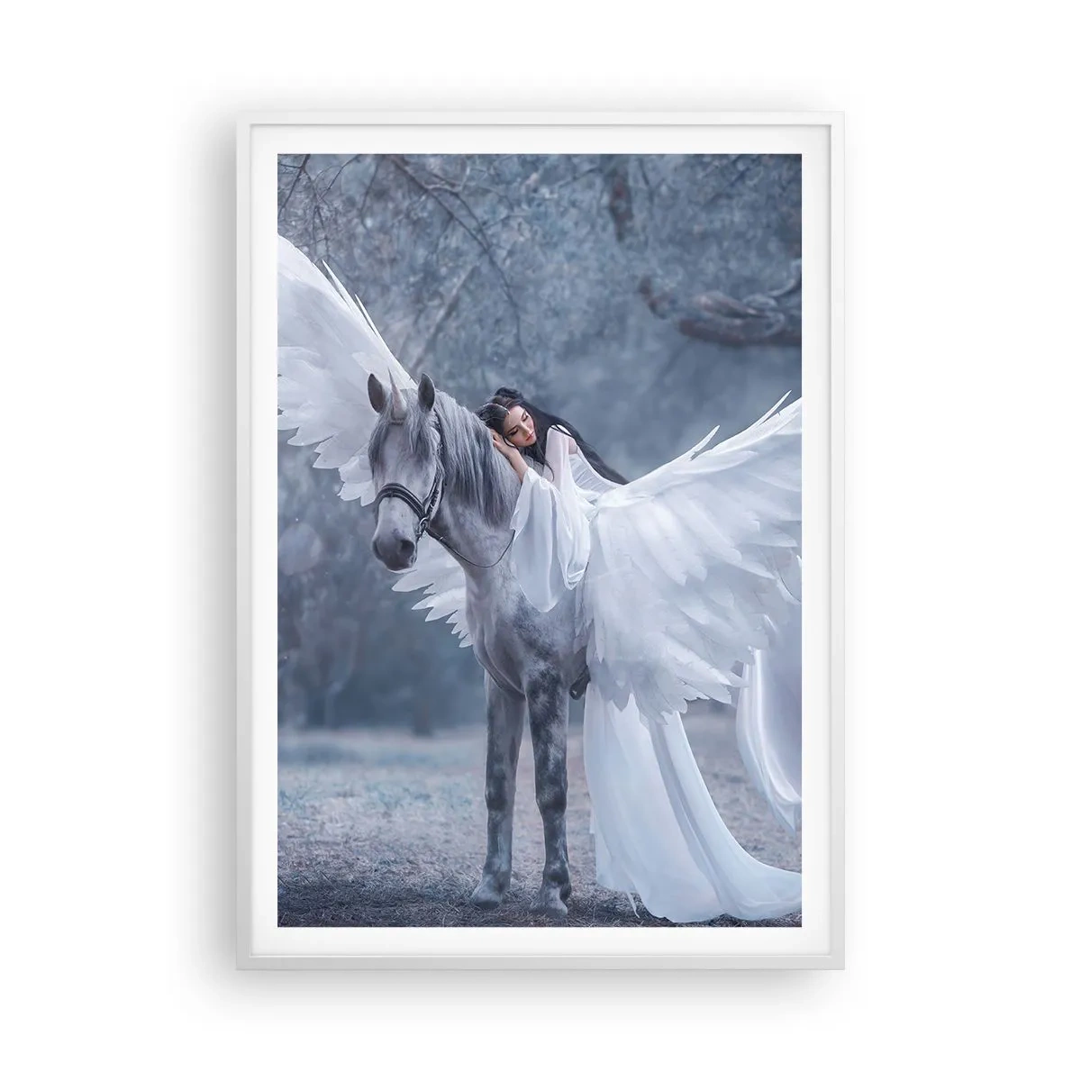 Affisch i vit ram - En stund full av inspiration - 70x100 cm