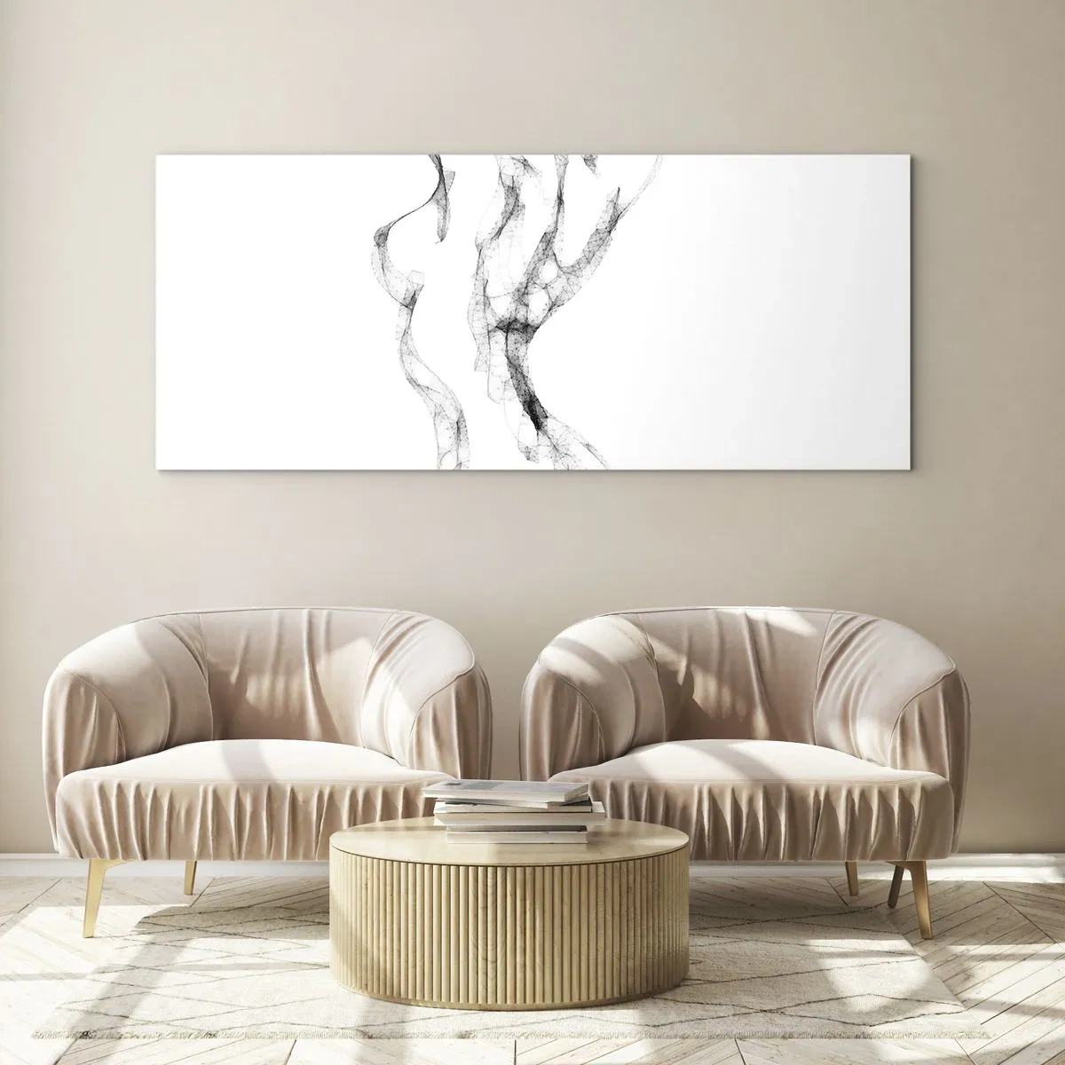 Glastavla - Bild på glas - Vacker och stark - 120x50 cm