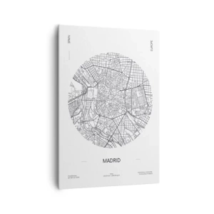 Canvastavla - Bild på duk - Madrids anatomi - 70x100 cm