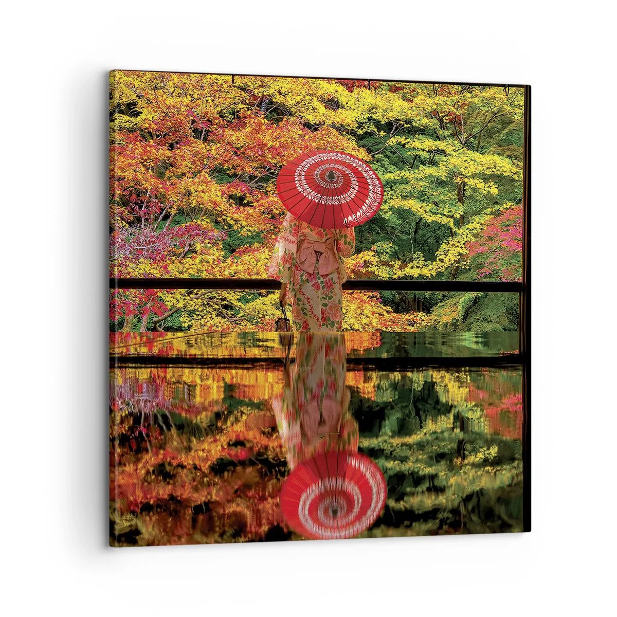 Canvastavla - Bild på duk - I naturens tempel - 60x60 cm