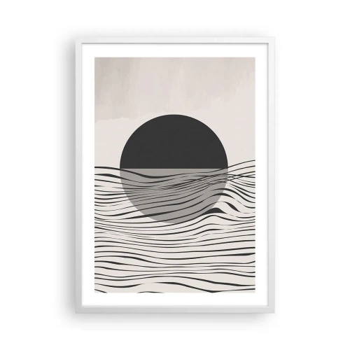 Affisch i vit ram - Halvdan komposition - 50x70 cm