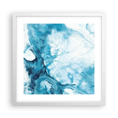 Affisch i vit ram - Blåhetens konsert - 40x40 cm