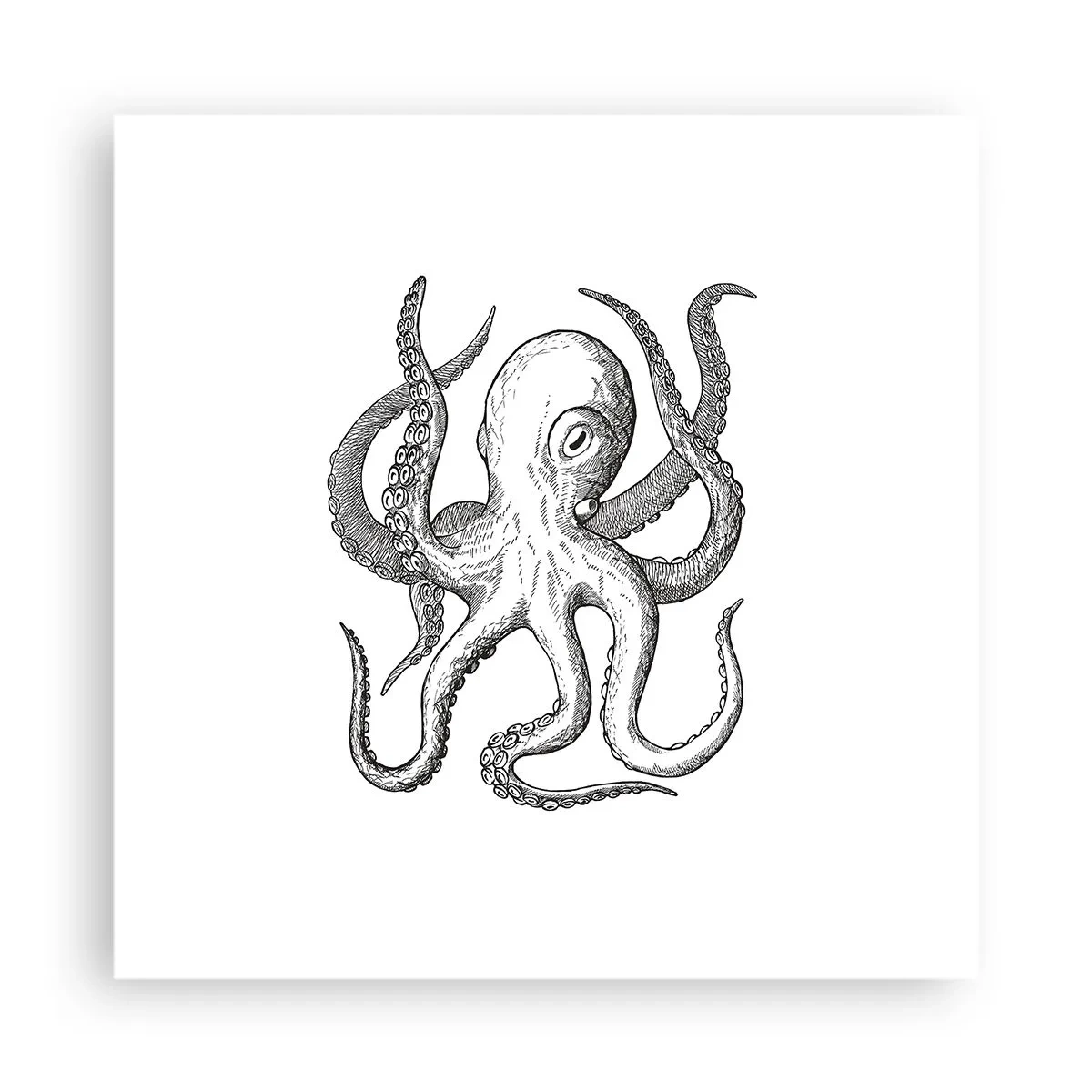 Affisch - Dansar med vågorna - 40x40 cm