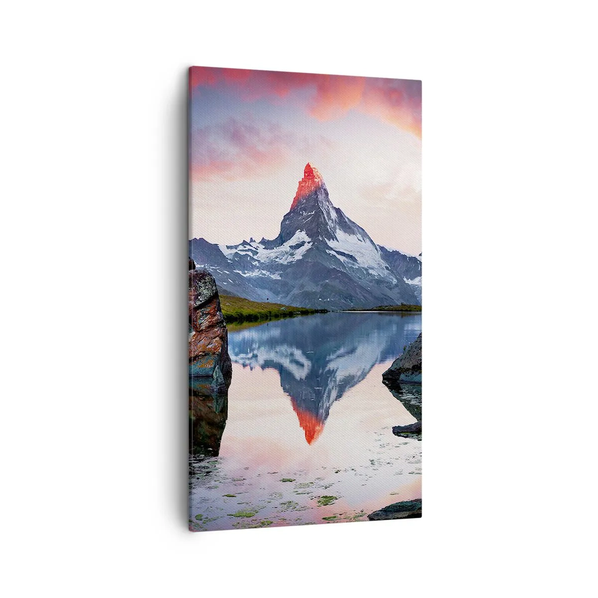 Canvastavla - Bild på duk - Bergens hjärta är hett - 45x80 cm