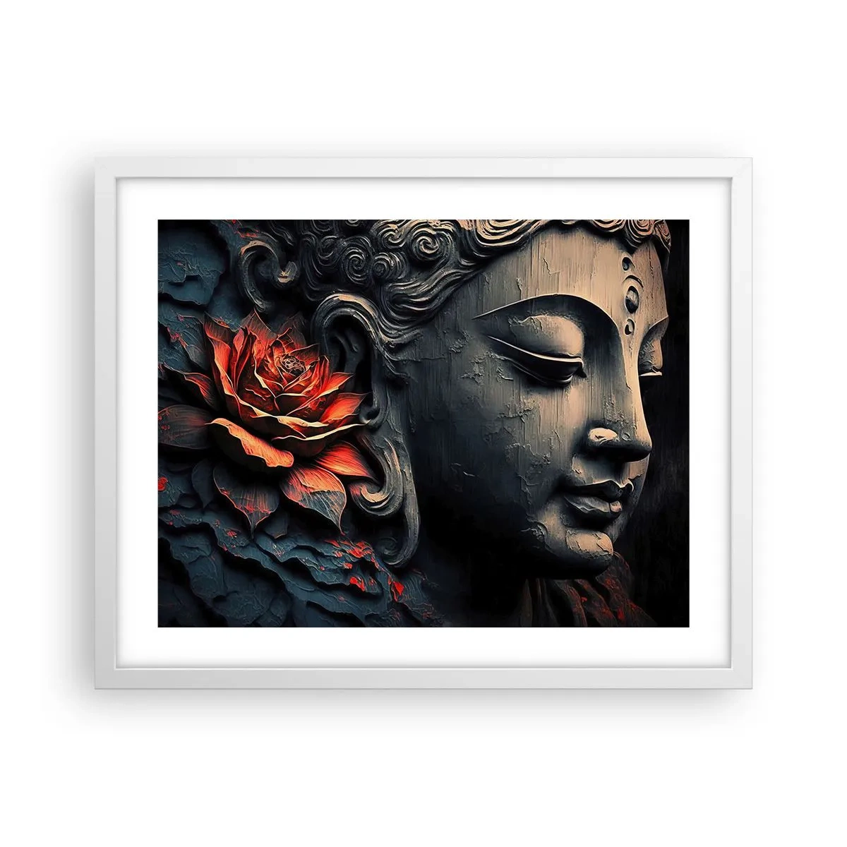 Affisch i vit ram - I samklang med världen - 50x40 cm