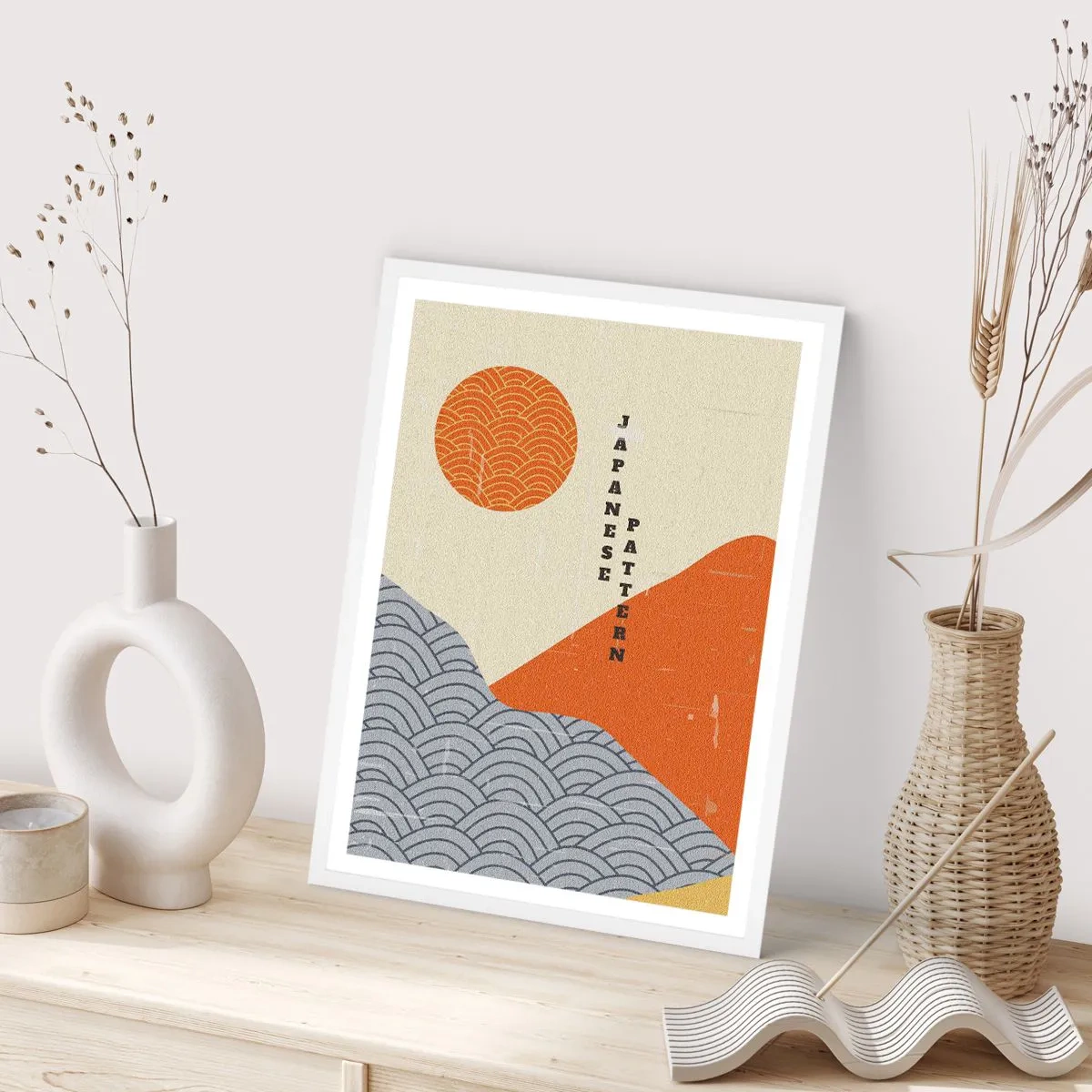 Affisch i vit ram - I den japanska andan - 50x70 cm