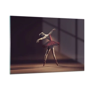 Glastavla - Bild på glas - Prima ballerina - 120x80 cm