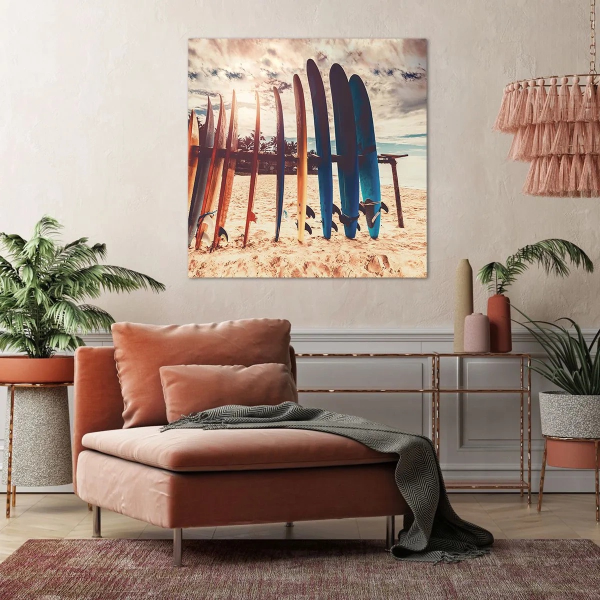 Canvastavla - Bild på duk - God natt, vi ses imorgon - 70x70 cm