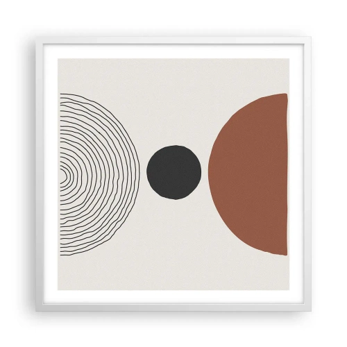 Affisch i vit ram - I fokus - 60x60 cm