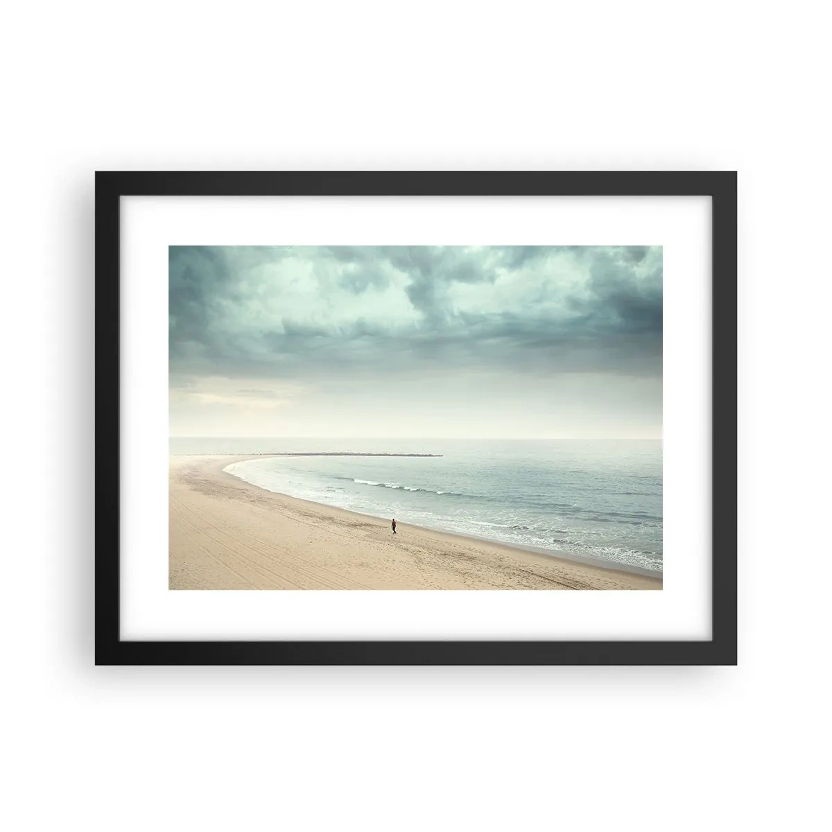 Affisch i svart ram - På jakt efter frid - 40x30 cm