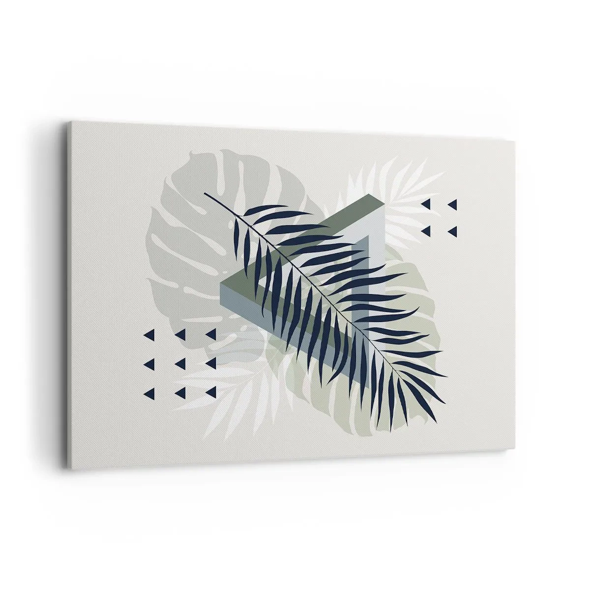 Canvastavla - Bild på duk - Natur och geometri – två ordningar? - 100x70 cm