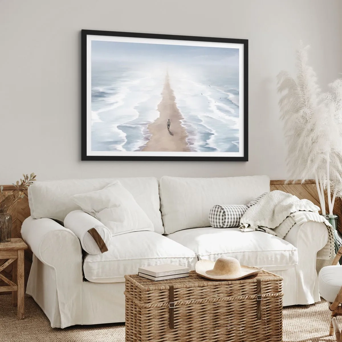 Affisch i svart ram - Ljus framtid - 70x50 cm