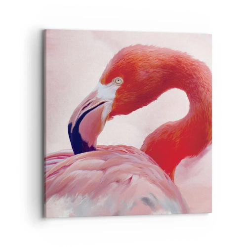 Canvastavla - Bild på duk - Fågelns skönhet - 70x70 cm