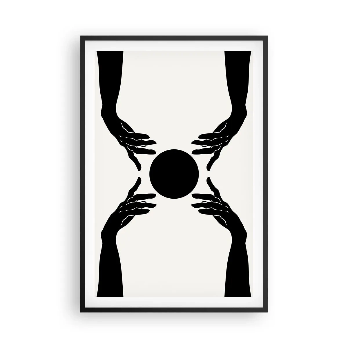 Affisch i svart ram - Ett hemligt tecken - 61x91 cm