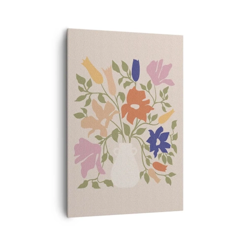 Canvastavla - Bild på duk - En delikat bukett - 70x100 cm